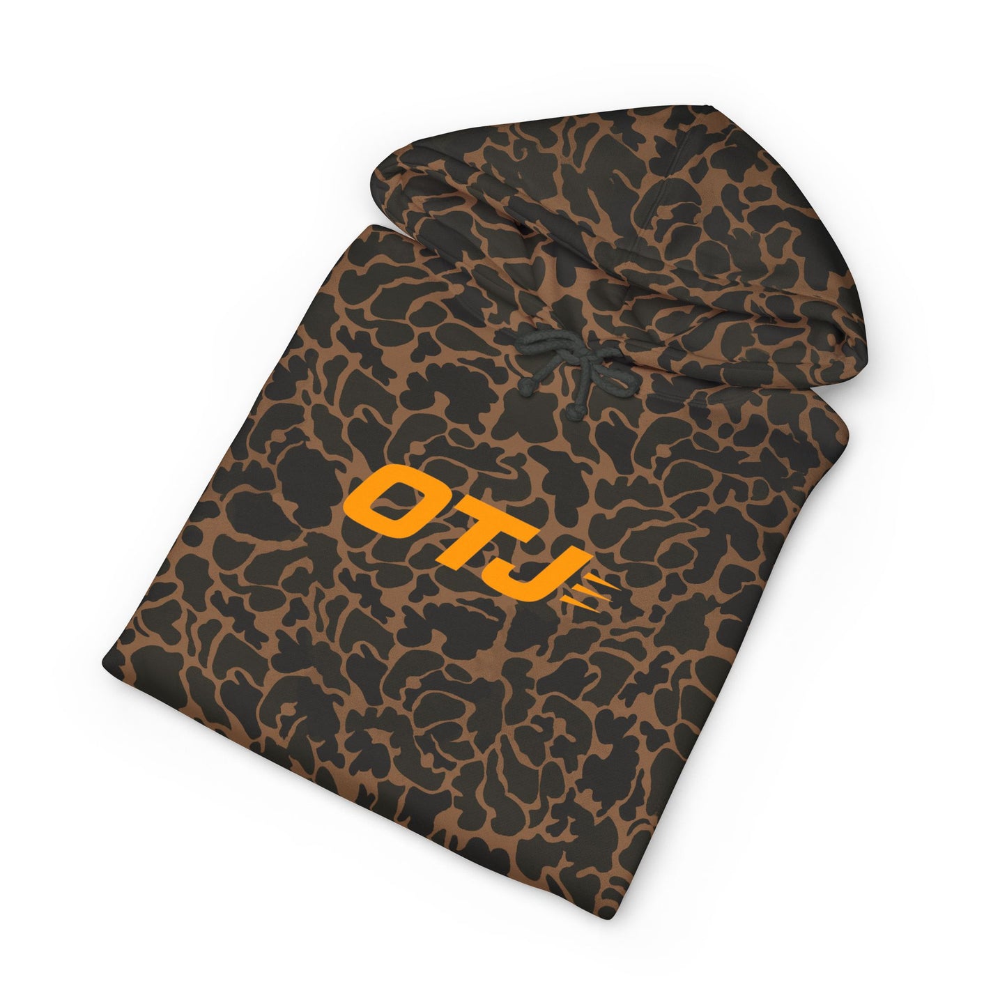 Skull & Wings Hoodie — Retro Orange OTJ Streetwear Pullover