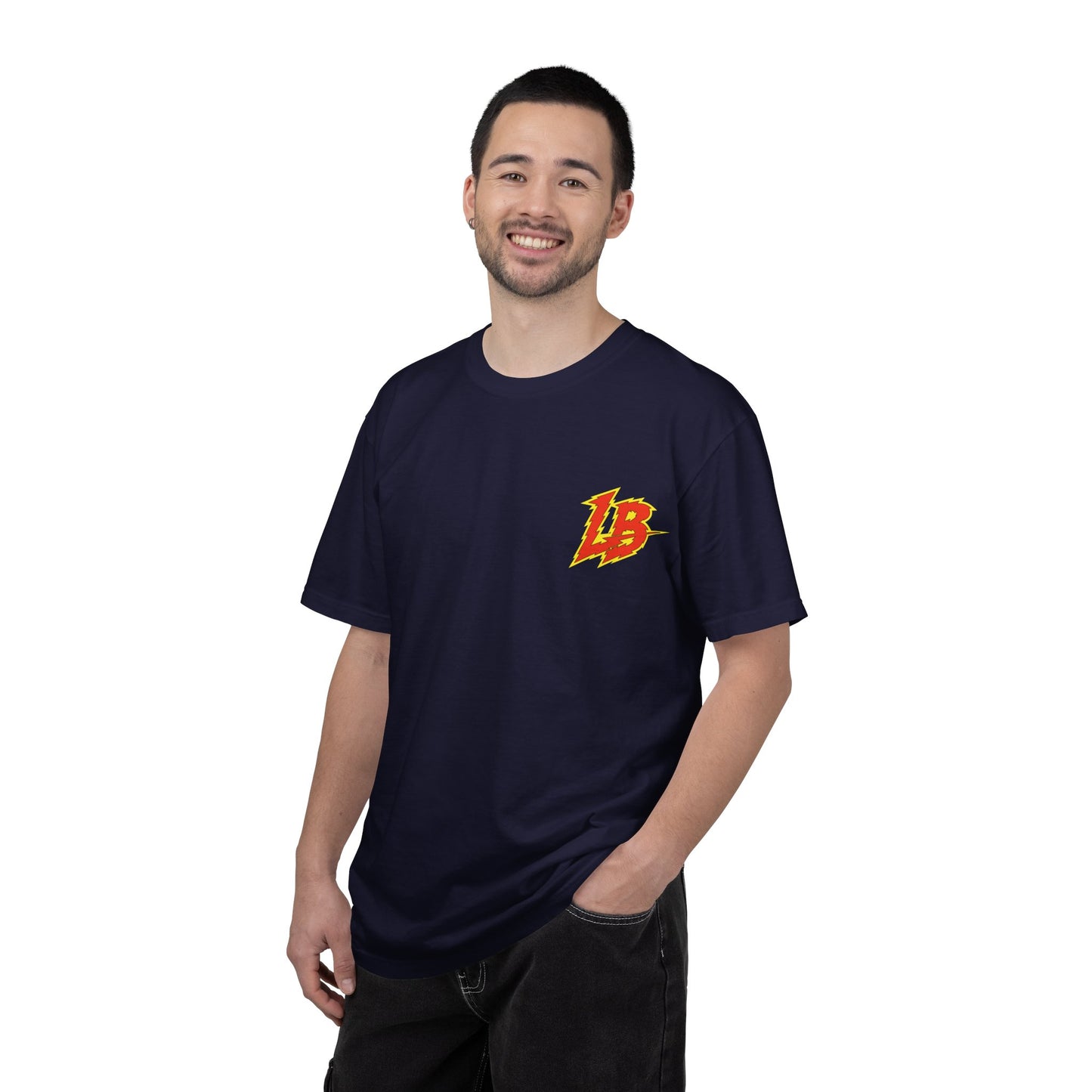 Graphic T-Shirt — 'World Famous' Retro Sign Back Print with LB Chest Logo "UTILITY"