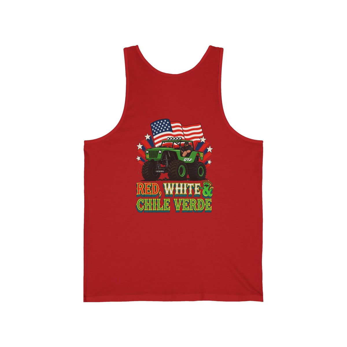 Red, White & Chile Verde Tank Top