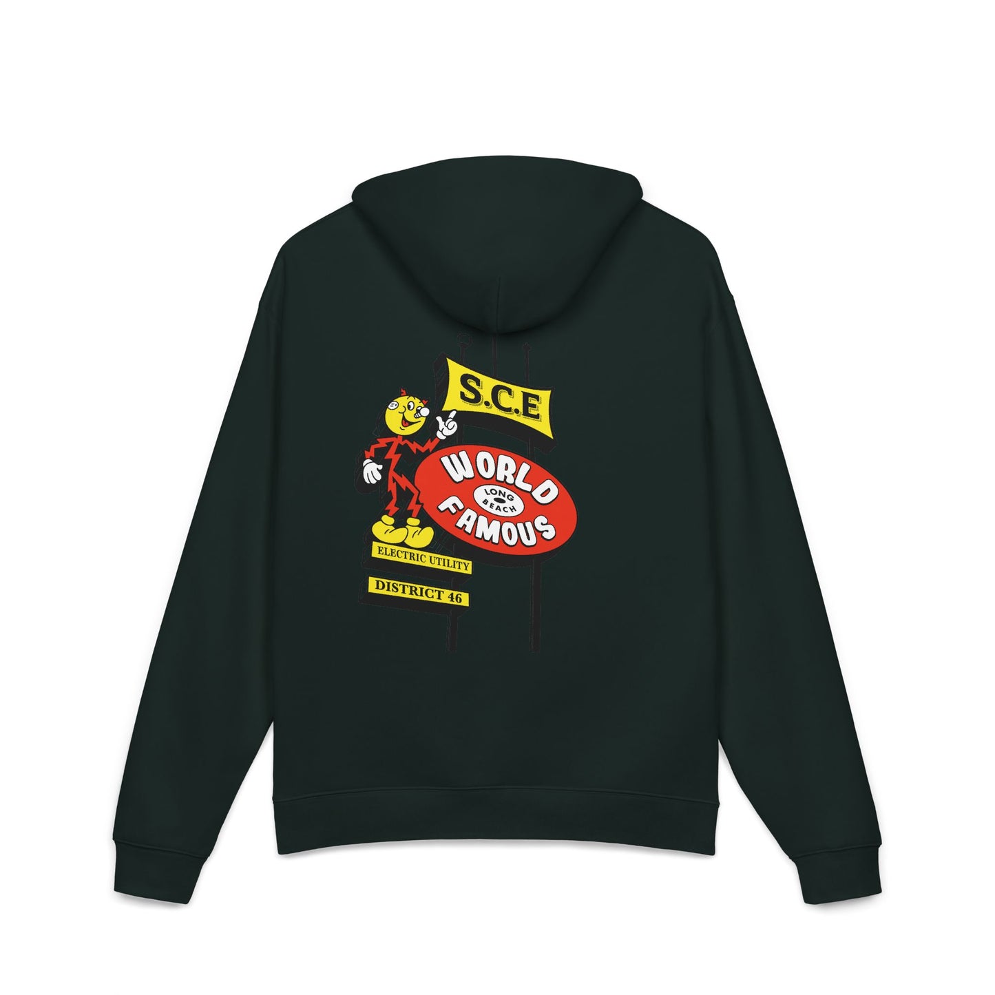 World Famous Graphic Hoodie — Retro VIP Cartoon Back Print