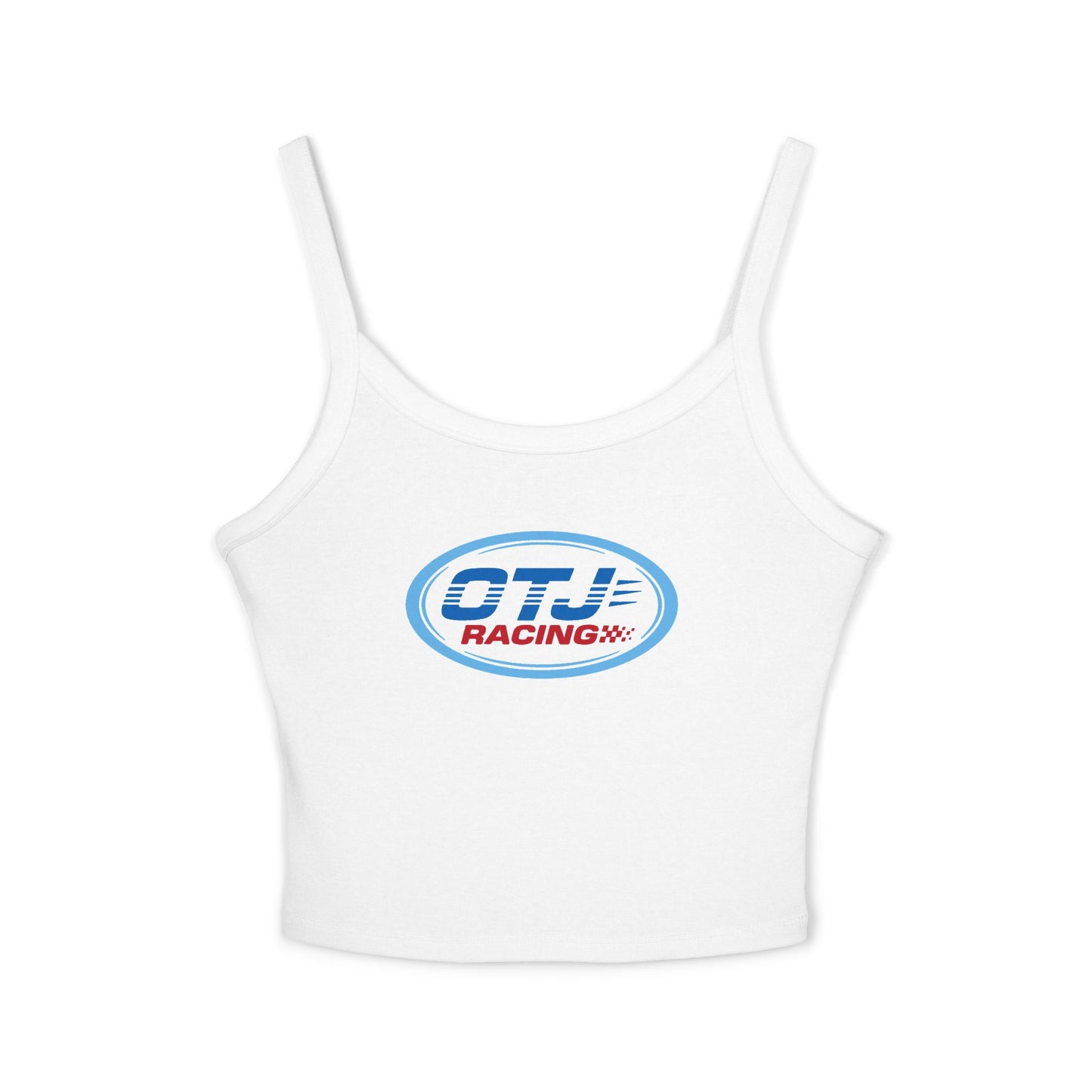 OTJ Racing Logo Spaghetti Strap Tank Top - Women's Racing Crop Tank