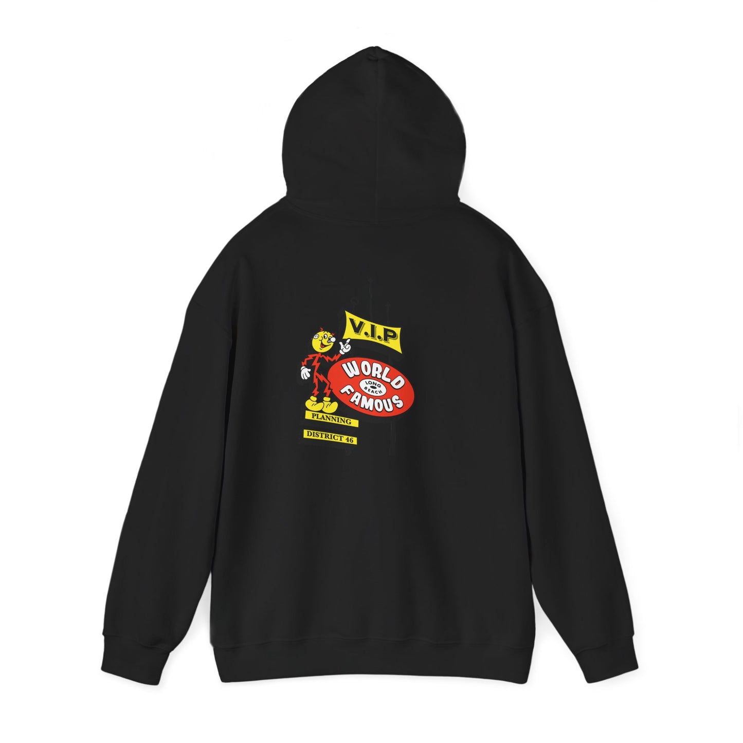 LB Lightning Logo Hoodie — Retro Flame Graphic Pullover