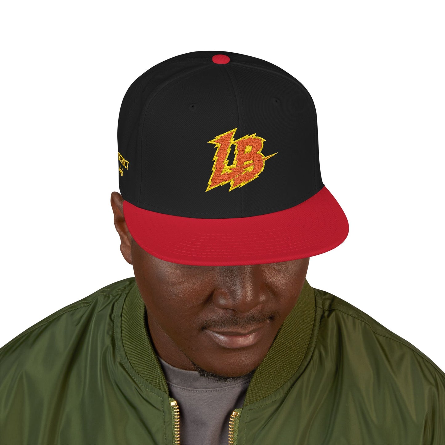 Embroidered 'LB' Snapback Hat