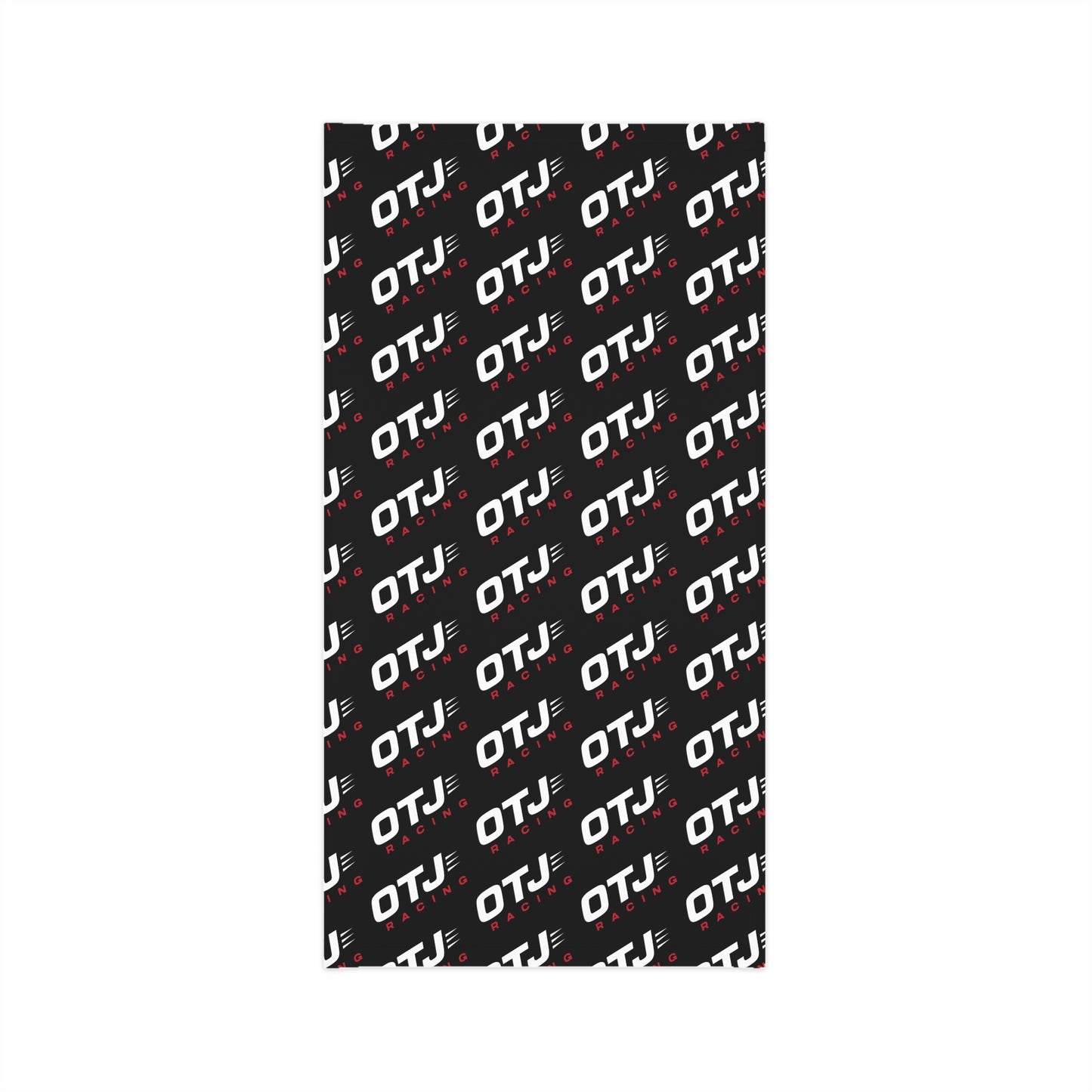 OTJ Racing Lightweight Neck Gaiter — Black Logo Face Mask & Headband