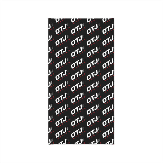 OTJ Racing Lightweight Neck Gaiter — Black Logo Face Mask & Headband