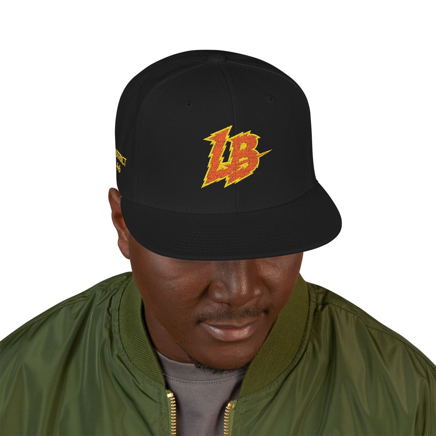 Embroidered 'LB' Snapback Hat