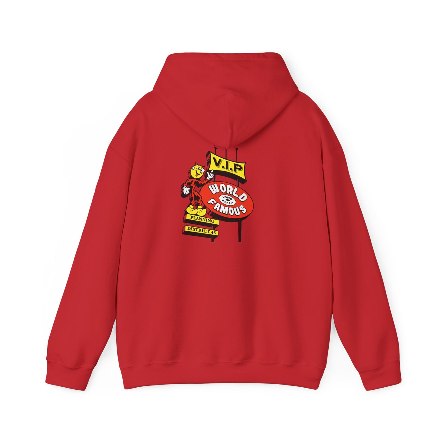 LB Lightning Logo Hoodie — Retro Flame Graphic Pullover
