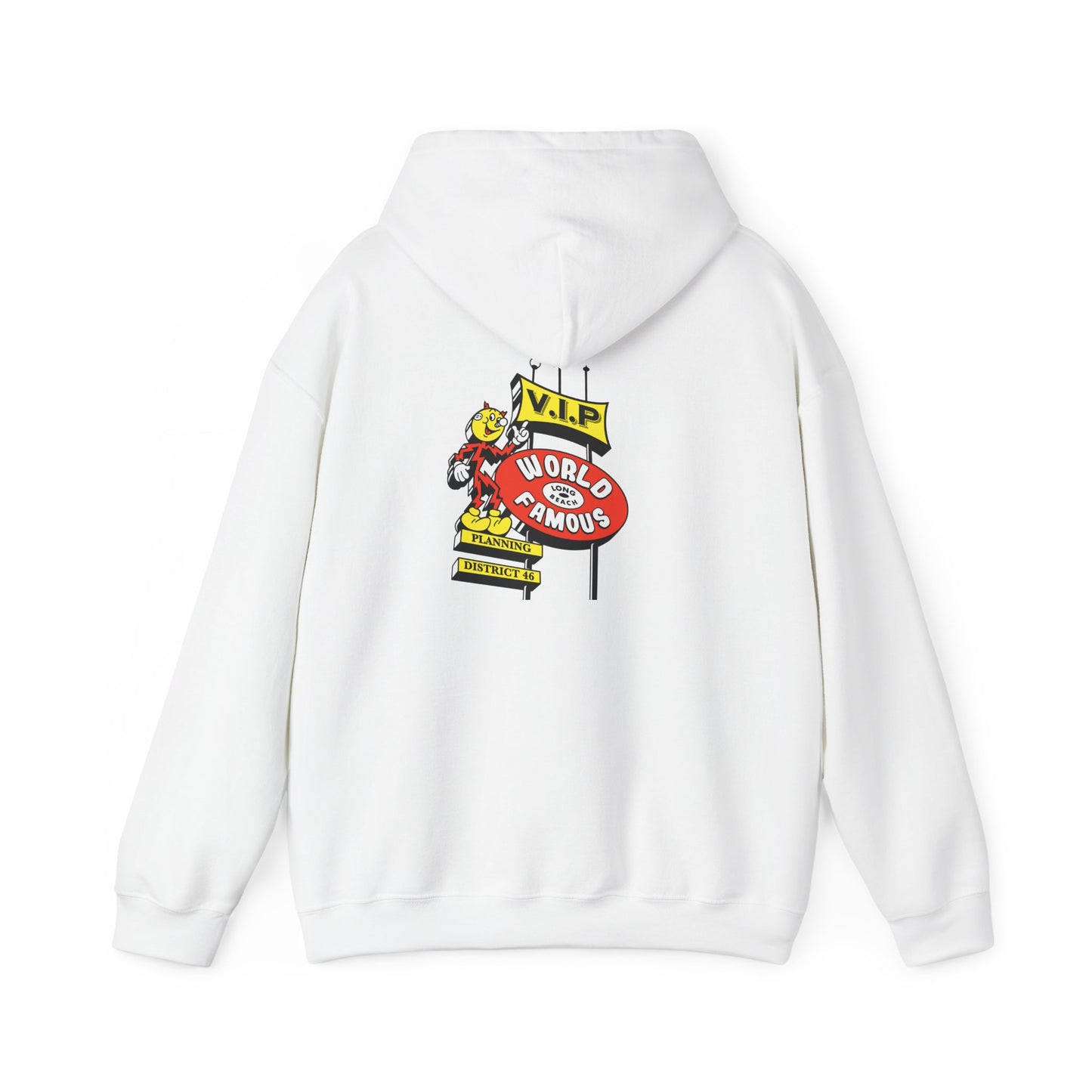 LB Lightning Logo Hoodie — Retro Flame Graphic Pullover