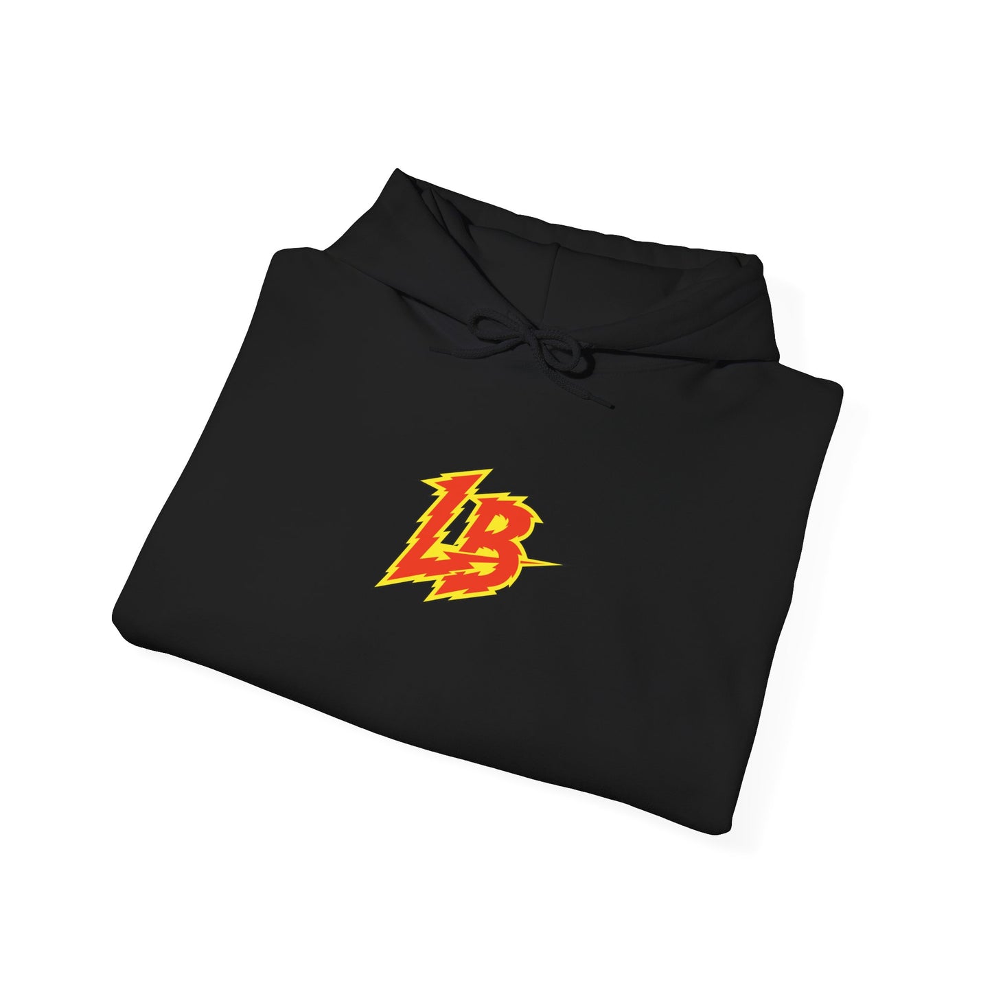 LB Lightning Logo Hoodie — Retro Flame Graphic Pullover
