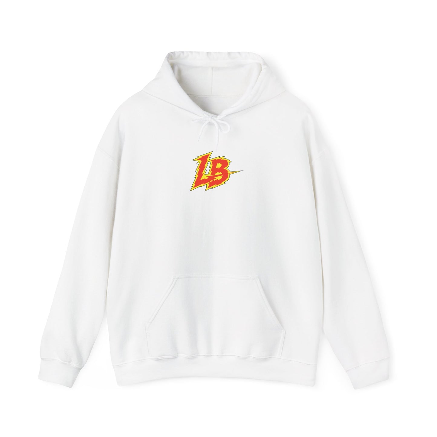 LB Lightning Logo Hoodie — Retro Flame Graphic Pullover