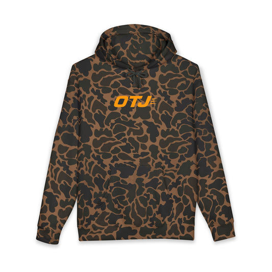 Skull & Wings Hoodie — Retro Orange OTJ Streetwear Pullover