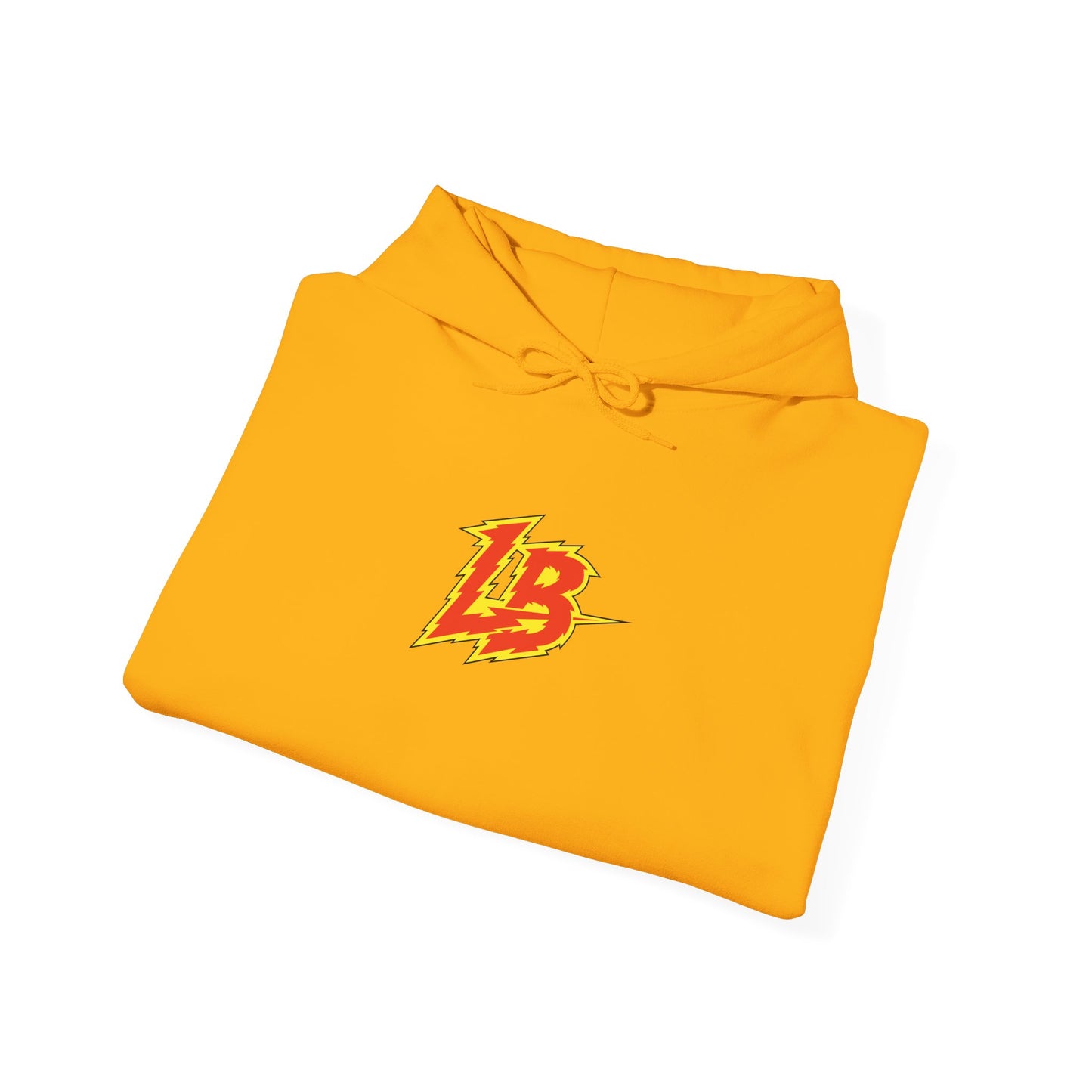 LB Lightning Logo Hoodie — Retro Flame Graphic Pullover