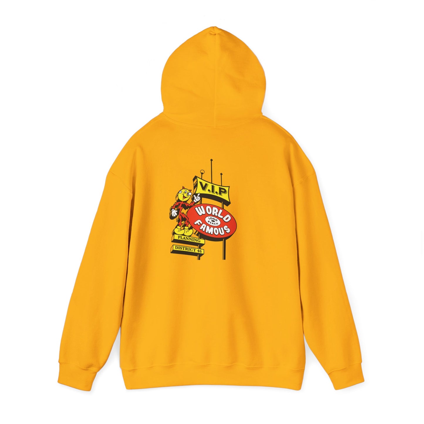 LB Lightning Logo Hoodie — Retro Flame Graphic Pullover