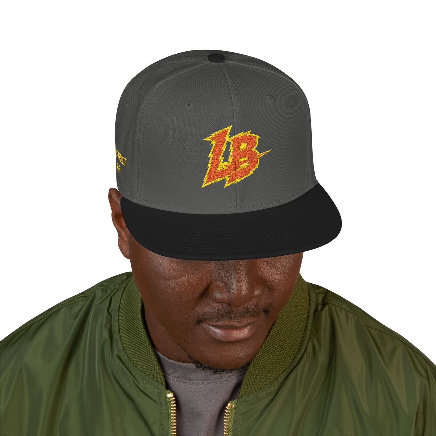 Embroidered 'LB' Snapback Hat