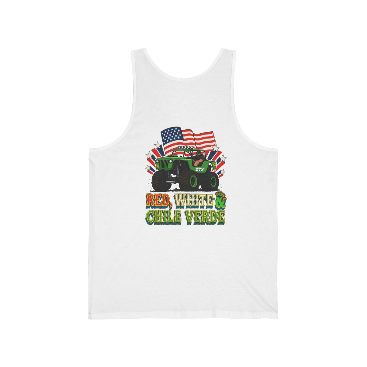 Red, White & Chile Verde Tank Top