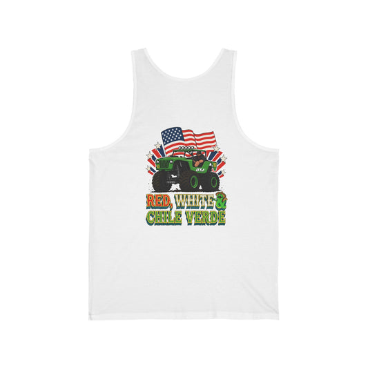 Red, White & Chile Verde Tank Top