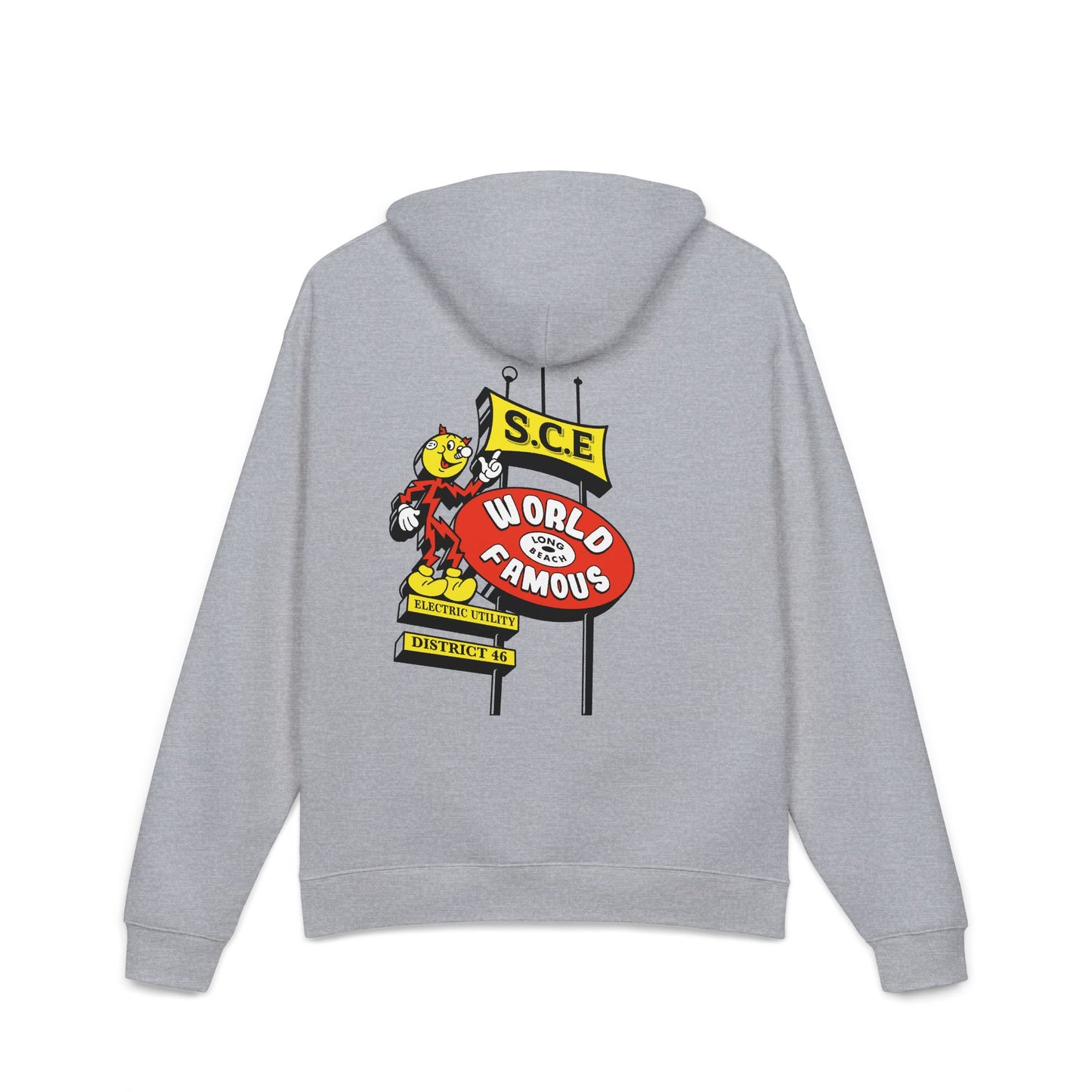 World Famous Graphic Hoodie — Retro VIP Cartoon Back Print