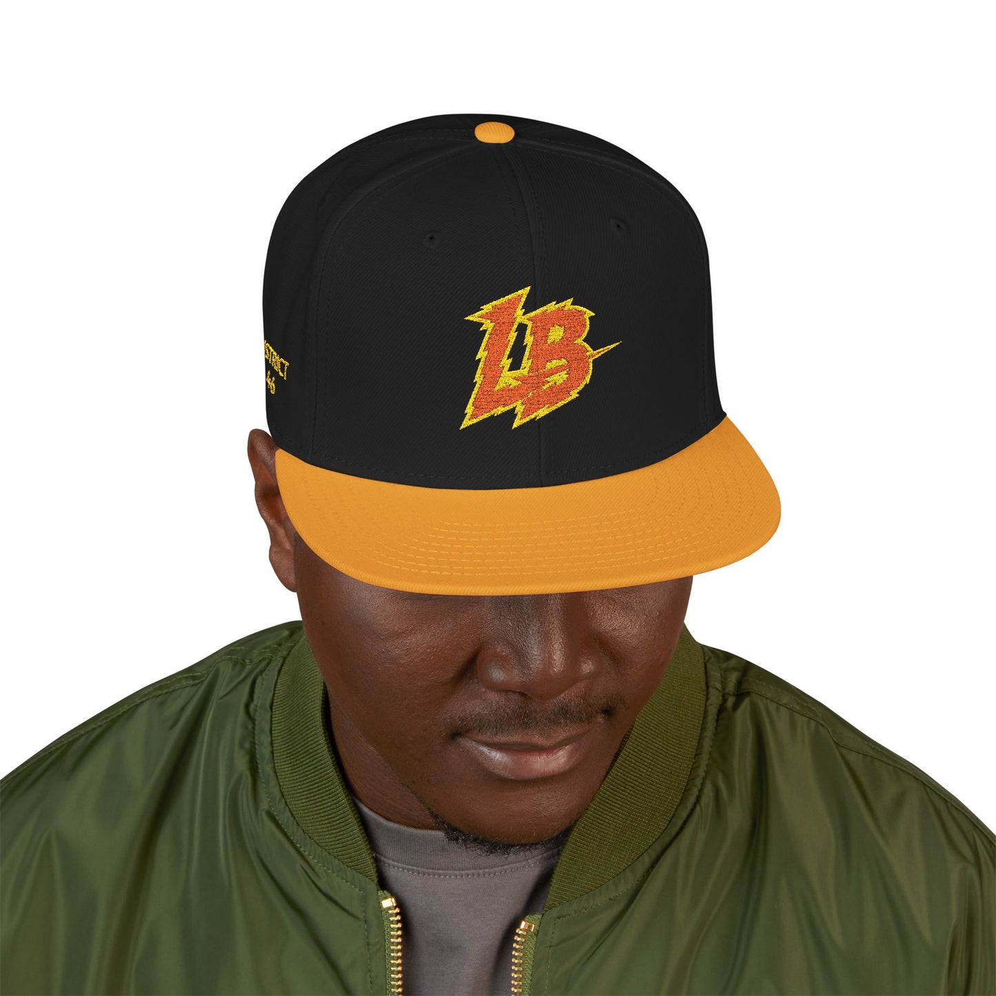 Embroidered 'LB' Snapback Hat