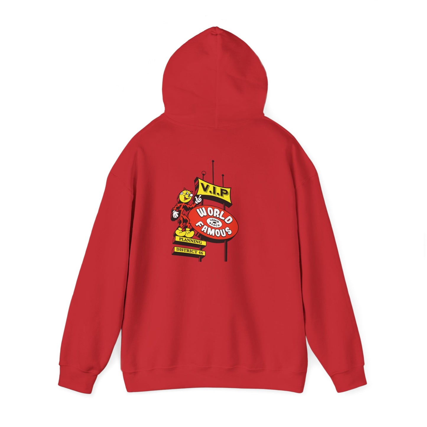 LB Lightning Logo Hoodie — Retro Flame Graphic Pullover