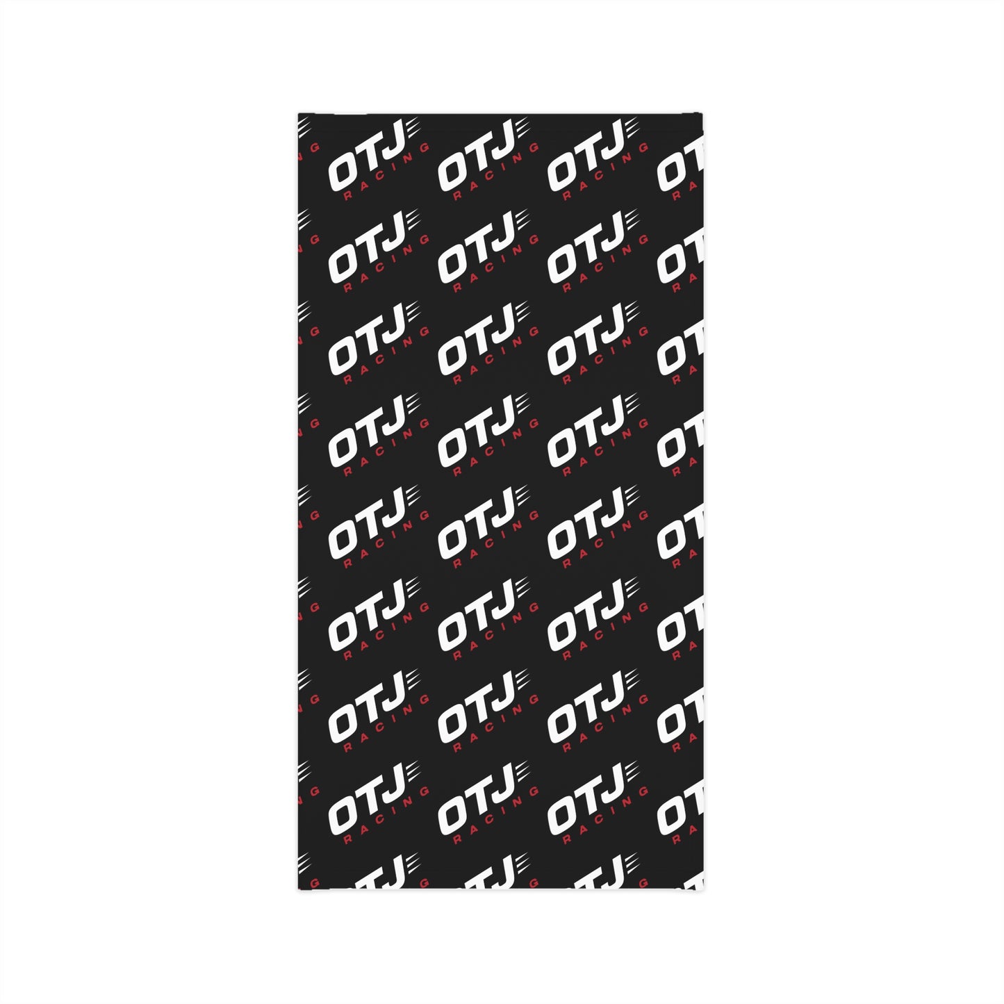 OTJ Racing Lightweight Neck Gaiter — Black Logo Face Mask & Headband