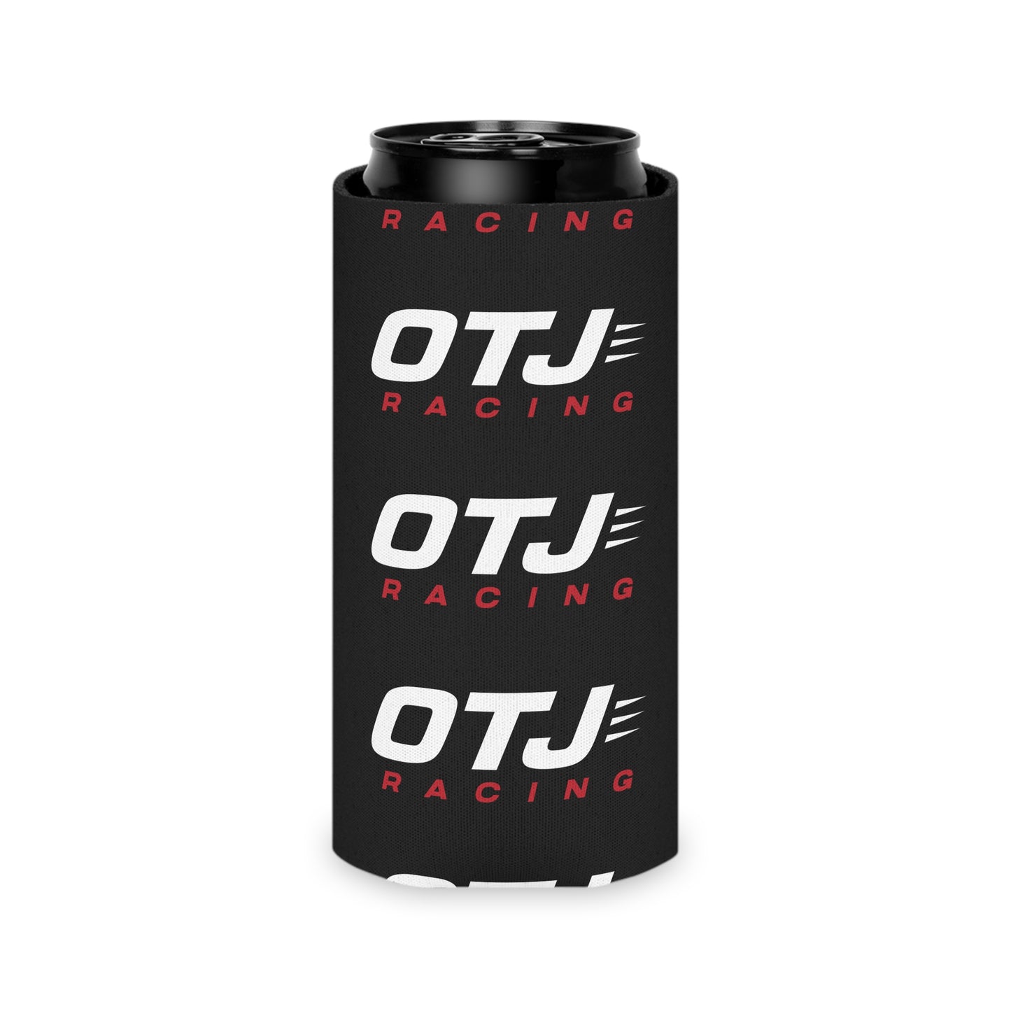 Can Cooler — OTJ Racing Logo Neoprene Beer Koozie