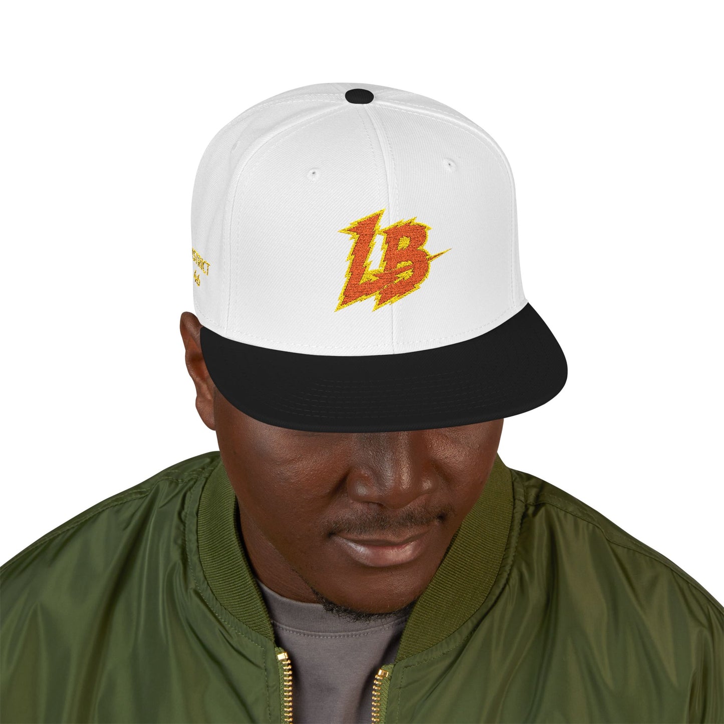 Embroidered 'LB' Snapback Hat