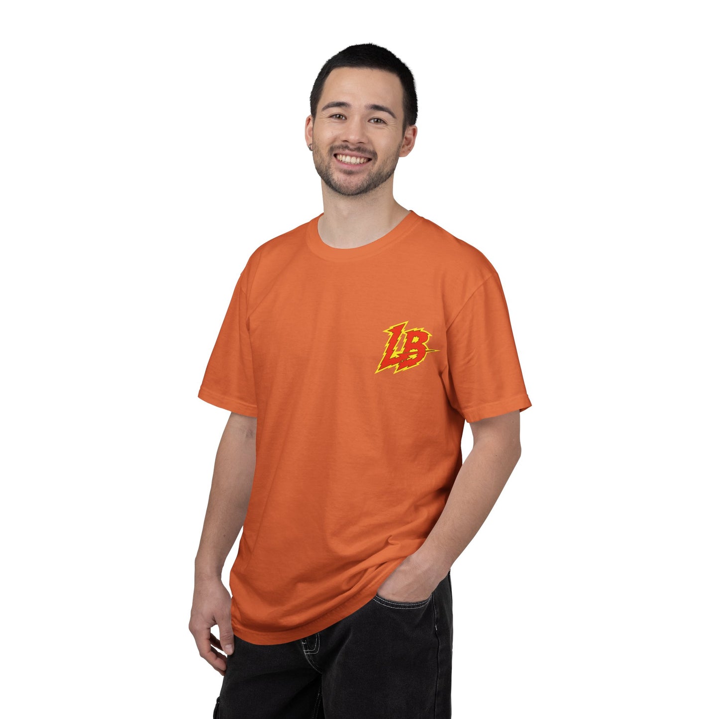 Graphic T-Shirt — 'World Famous' Retro Sign Back Print with LB Chest Logo "UTILITY"
