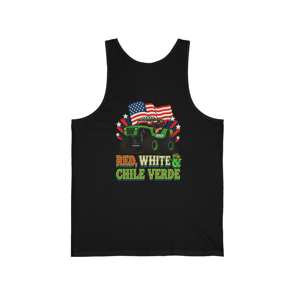 Red, White & Chile Verde Tank Top